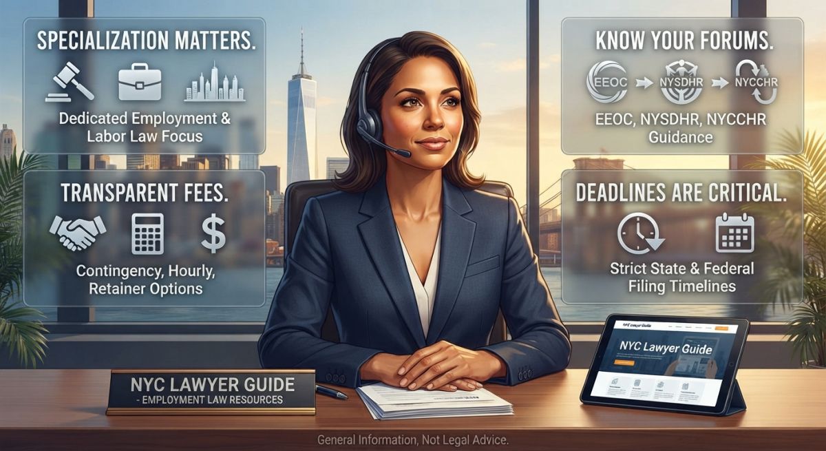 Selecting the right New York City employment lawyer requires careful review.